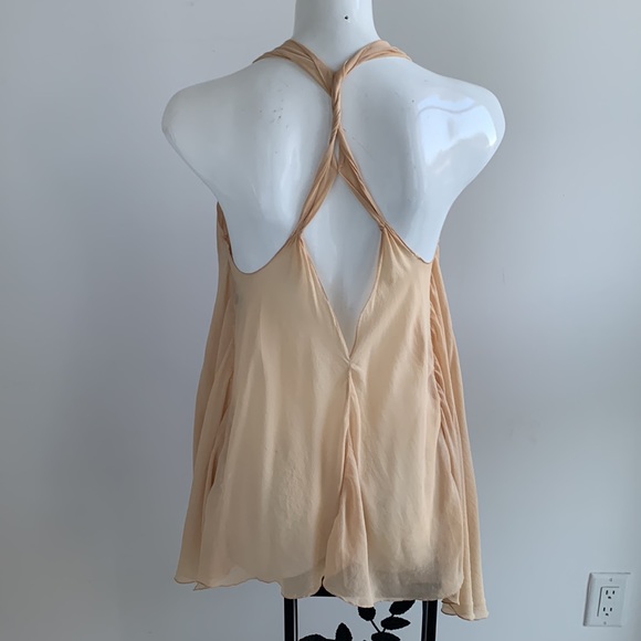 Patrizia Pepe Front silver Sequin Silk Blend Top Tunic Blouse, size 44 M - Picture 6 of 12